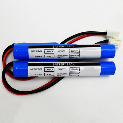 LiFePO4 Stick Type 6.4 V Battery 600mAh JST VH 2P Connector