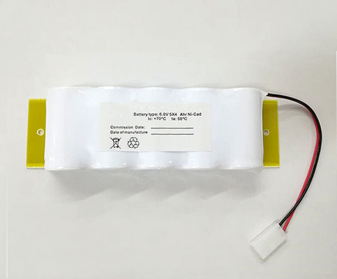 Side By Side 6.0 V Battery Pack D4000mAh Ni Cd With Backplane
