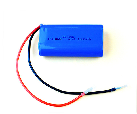18650 Lithium Iron Phosphate Battery Rechargeable 6.4V 1500MAh