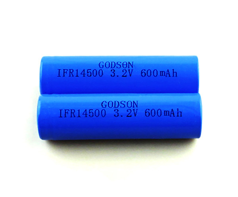 CC CV Charging 12V LiFePO4 Battery IFR14500 Regarchable 3.2 V 600mAh Single Cell
