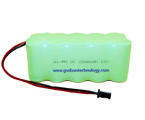 Rechargeable Emergency Exit Light Batteries NiMH Battery 12V SC 2500mAh