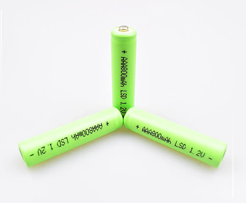 AAA 800mAh 1.2V Ni Mh Battery Cell For Emergency Lightings