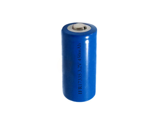 Rechargeable LiFePO4 IFR17335 3.2 Volt Battery 450mAh Single Stick
