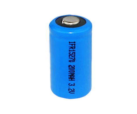 Blue Rechargeable 3.2V LiFePO4 Battery IFR15270 200mAh Cells