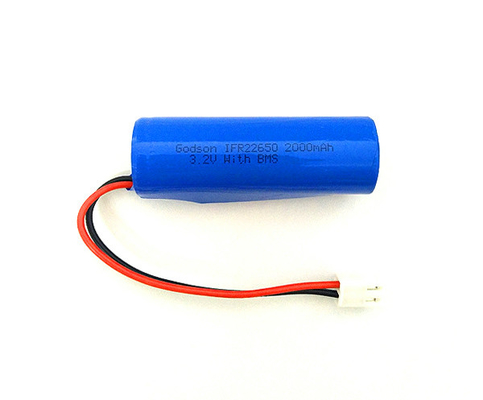 LiFePO4 Rechargeable Emergency Exit Sign Battery 3.2 V IFR22650 2000mAh Batteries