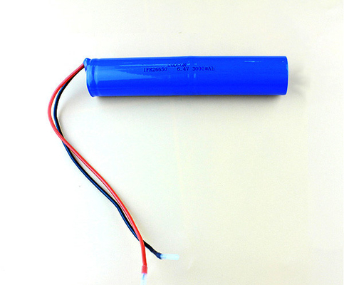 LiFePo4 Lithium IFR26650 Battery Pack 6.4 Volt 3000mAh For Emergency Lighting