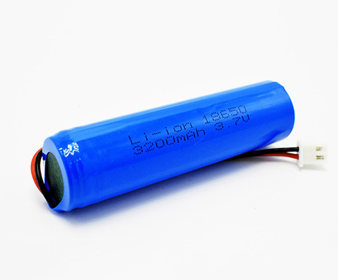 3200 MAh Emergency Light Lithium Battery PVC Jacket ICR18650 3.70V