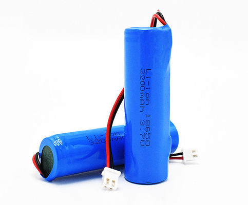 3200 MAh Emergency Light Lithium Battery PVC Jacket ICR18650 3.70V