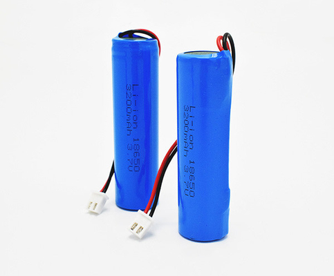 3200 MAh Emergency Light Lithium Battery PVC Jacket ICR18650 3.70V