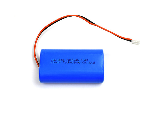ICR 18650 Emergency Light Lithium Battery 2000mAh 7.4 V Environment Friendly