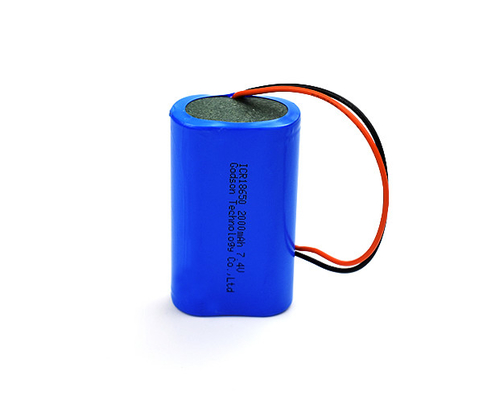 ICR 18650 Emergency Light Lithium Battery 2000mAh 7.4 V Environment Friendly