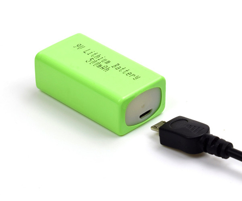 Lithium Iron Emergency Light Lithium Battery 500mAh 9V With USB