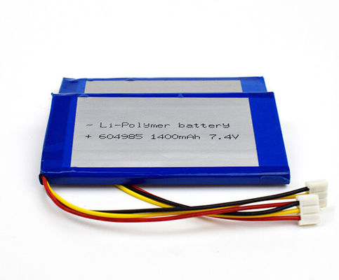 Lithium Polymer 55g 7.4 V Li Ion Battery 1400mAh Cells 604985