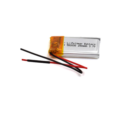 3.7Volt Lithium Polymer Battery 502030 250mAh For Emergency Lighting
