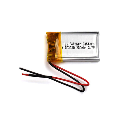 3.7Volt Lithium Polymer Battery 502030 250mAh For Emergency Lighting