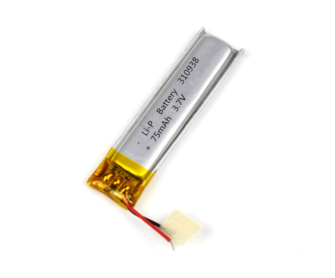 Emergency Light Li-Polymer Battery 310938 75mAh 3.7V With Connector
