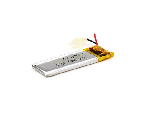 Lithium Polymer Battery 251133 50mAh 3.7V With Good Cycle Life