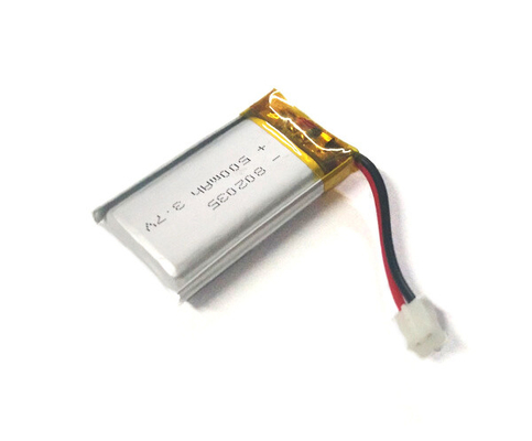 802035 Lithium Polymer Battery 500mAh 3.7V With Stable Performance