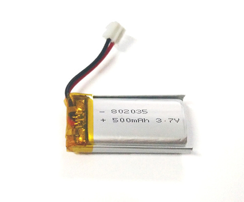 802035 Lithium Polymer Battery 500mAh 3.7V With Stable Performance