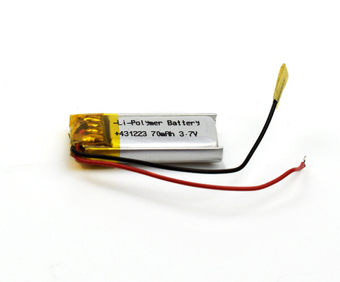 5g 431223 Lithium Ion Battery Emergency Light 70mAh 3.7V Cell