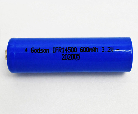 Lighting 3.2 Volt Rechargeable Battery 14500 LiFePO4 Environment Friendly