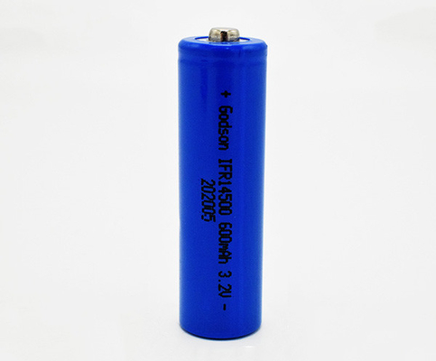 Lighting 3.2 Volt Rechargeable Battery 14500 LiFePO4 Environment Friendly