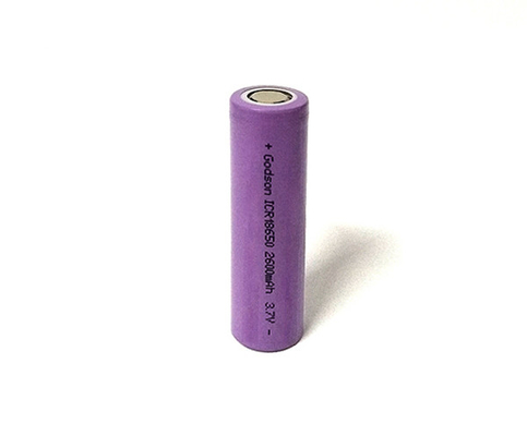 2600mAh 3.7V Emergency Light Lithium Battery ICR18650 2000 Times Cycle