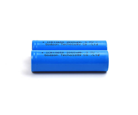 Rechargeable ICR18650 3.7 V 2000mAh Lithium Battery Odorless