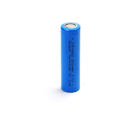 Rechargeable ICR18650 3.7 V 2000mAh Lithium Battery Odorless