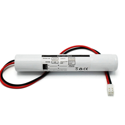 3.6 V C2500mAh NiCd Emergency Exit Light Batteries 71g Stick Pack Battery