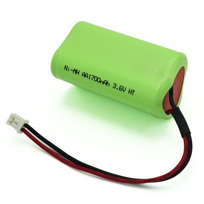 Emergency Lighting 3.6 V Ni Mh Battery Cell AA 1700mAh Rechargeable Batteries