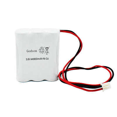 AA900mAh 3.6V Emergency Exit Sign Battery Replacement NiCd PVC Jacket