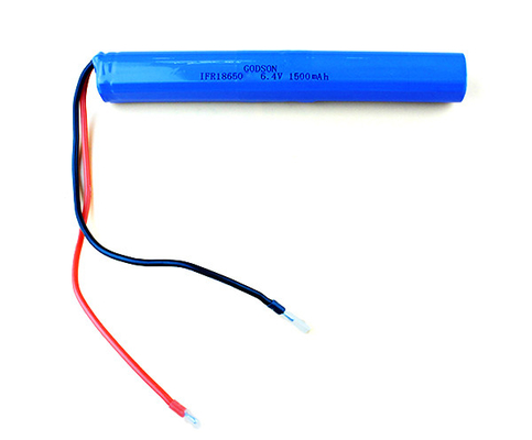 18650 Lithium Iron Phosphate Battery Rechargeable 6.4V 1500MAh